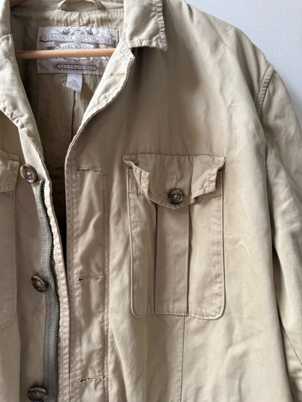 Vintage Banana Republic Safari & Travel Jacket, Men’s XL - Picture 4 of 9